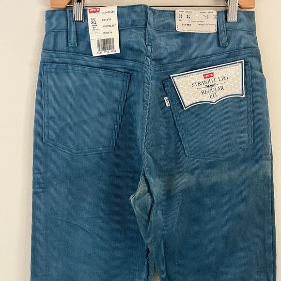 VINTAGE Levi’s 519 Blue Corduroy Pants 31 x 34 - Picture 8 of 9